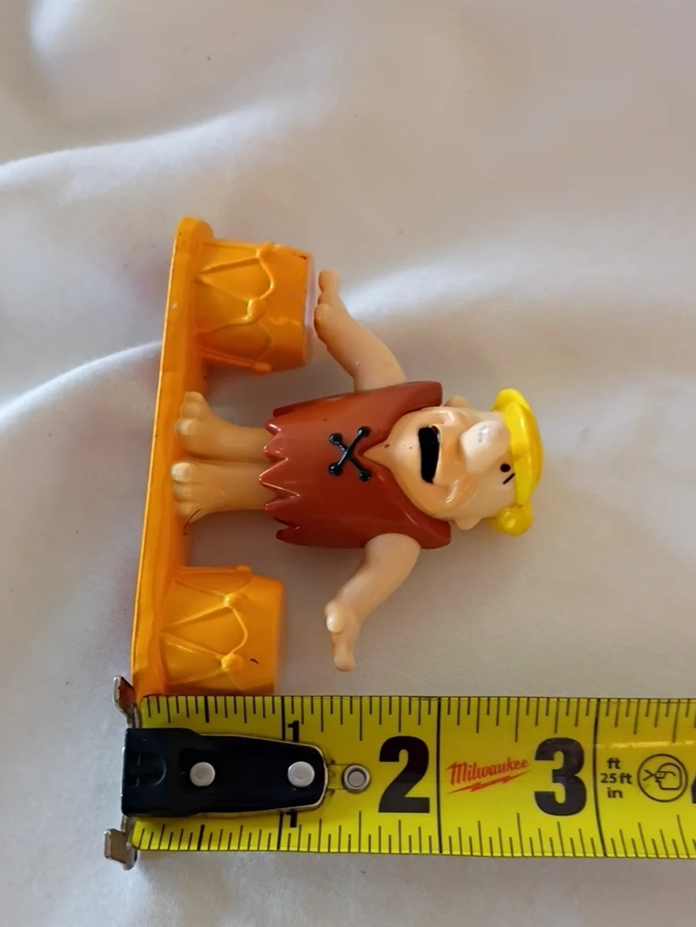 EUC The Flintstones Barney Dairy Queen Vintage 1997 Kids Meal Toy Bongs Drums